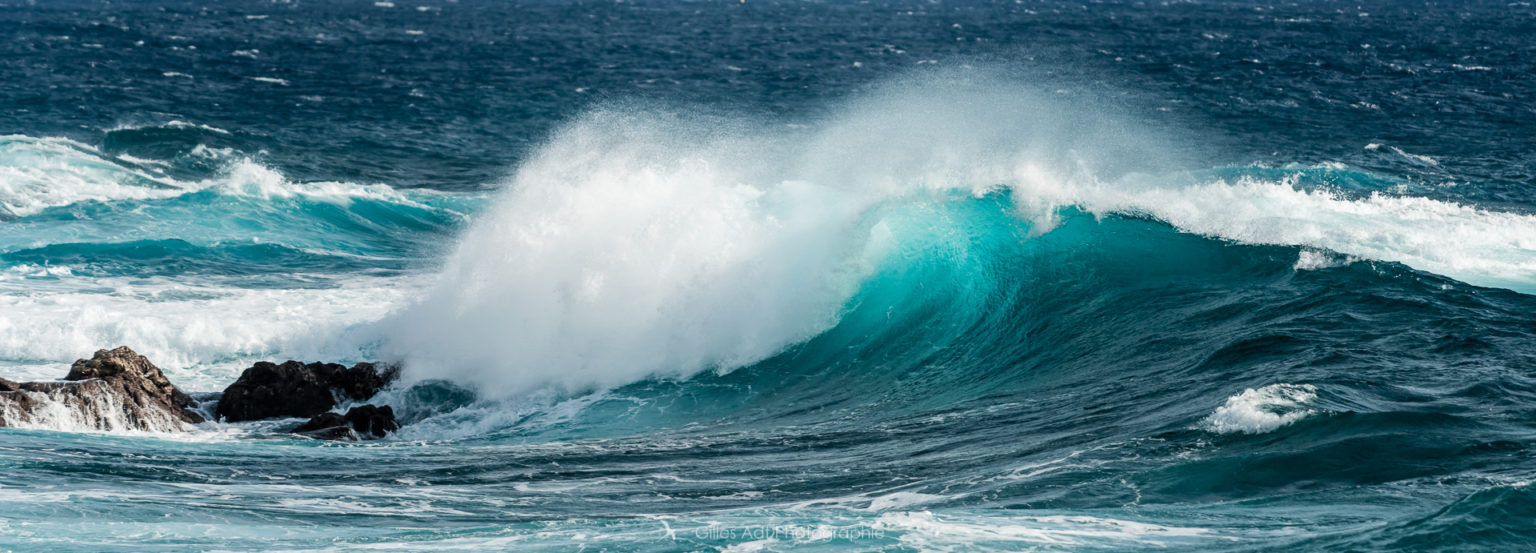 Vagues à l'Ame - photo en gros plan ou plan large de vagues