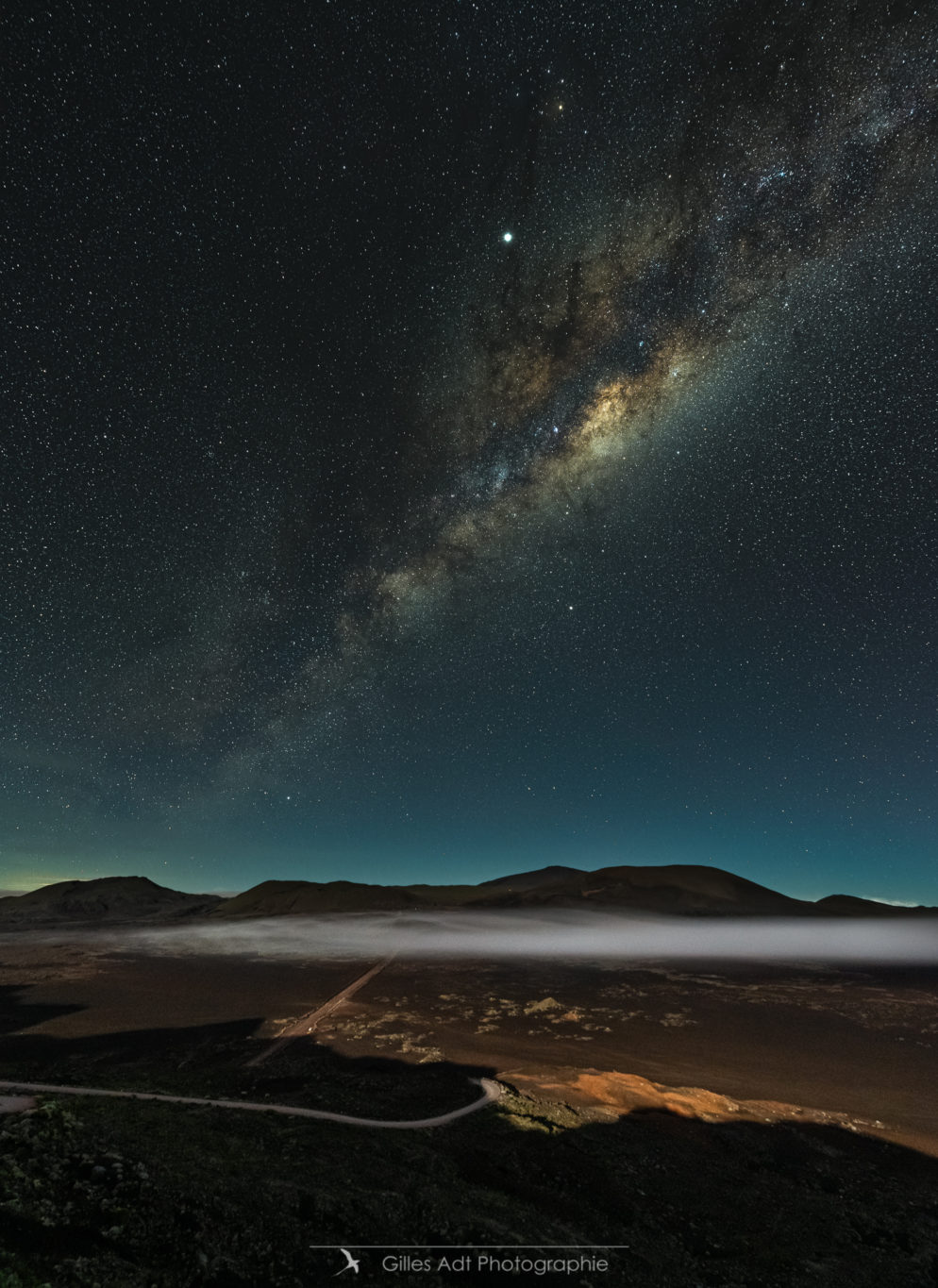 la Plaine des Sables sous la Voie Lactée