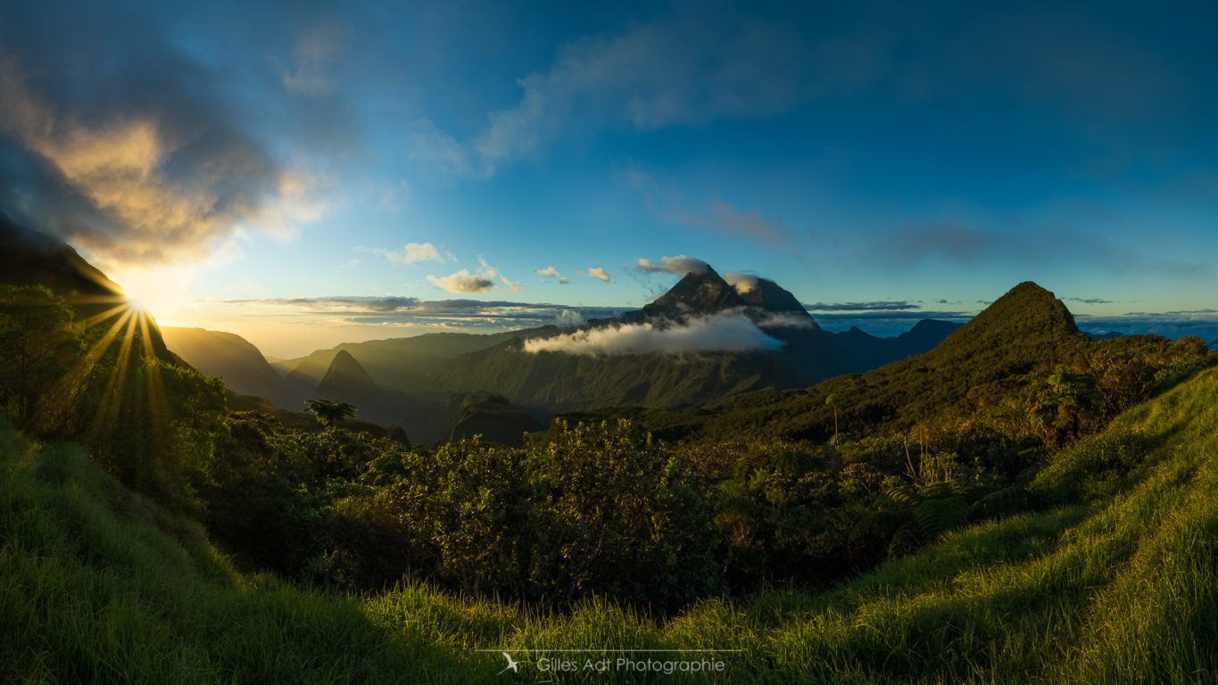 Coucher de soleil vers le col des Boeufs