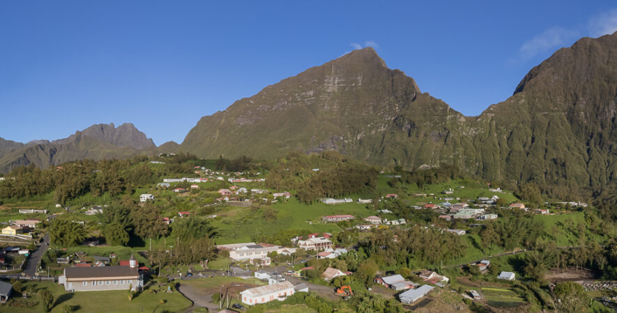 en drone à Salazie