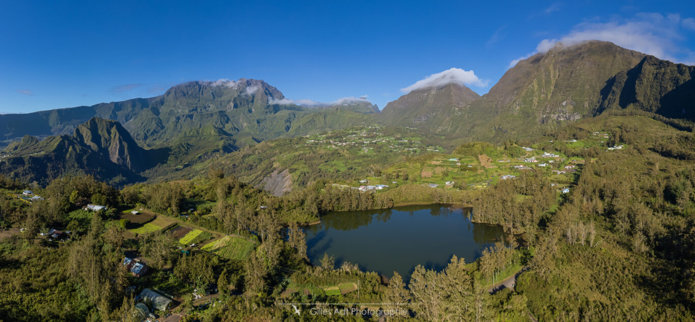 en drone à Salazie