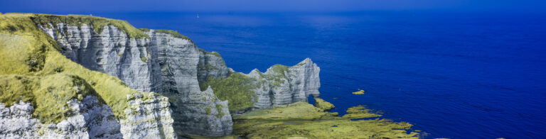 les côtes d'Etretat en infrarouge